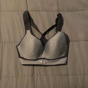 Grey sports bra